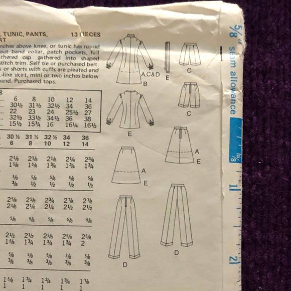 Butterick Sewing pattern 6554 Dress top skirt shorts pant pattern - Picture 3 of 7